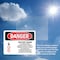 Signmission Battery Room Authorized Personnel Only Danger Sign, Vinyl Decal, 10in W x 7in L, 2PK OS-2PACK-DS-D-710-L-1842 - alternate 3